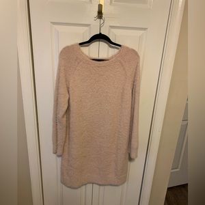 Lou and Grey Womens Lg Pale Pink Soft Eyelash fabric Sweater. Cozy Comfy!